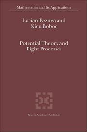 Front cover of Potential theory and right processes by Lucian Beznea