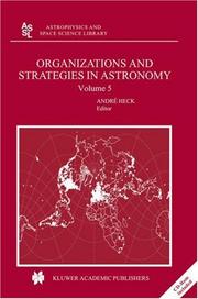 Front cover of Organizations and Strategies in Astronomy 5 by André Heck