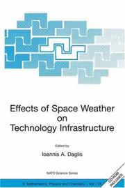 Front cover of Effects of space weather on technology infrastructure by NATO Advanced Research Workshop on Effects of Space Weather on Technology Infrastructure (2003 Rhodes, Greece)