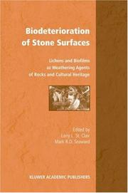 Front cover of Biodeterioration of stone surfaces by Seaward, M. R. D.