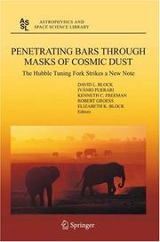 Front cover of Penetrating bars through masks of cosmic dust by David L. Block
