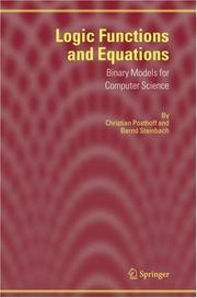 Cover of Logic functions and equations by Christian Posthoff
