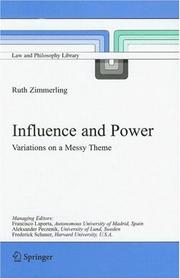 Cover of Influence and Power by Ruth Zimmerling