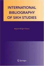 Front cover of International Bibliography of Sikh Studies by Rajwant Singh Chilana