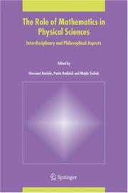 Cover of The role of mathematics in physical sciences by Giovanni Boniolo