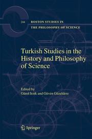 Front cover of Turkish studies in the history and philosophy of science by Güven Güzeldere