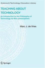 Cover of Teaching about Technology by Marc J. de Vries
