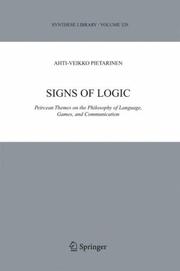 Cover of Signs of logic by Ahti-Veikko Pietarinen