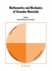 Front cover of Mathematics and mechanics of granular materials by Hill, James M.