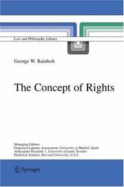 Front cover of The Concept of Rights (Law and Philosophy Library) by George W. Rainbolt
