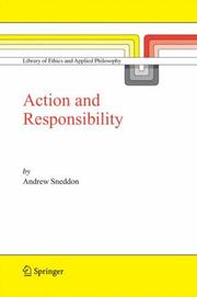 Front cover of Action and Responsibility (Library of Ethics and Applied Philosophy) by Andrew Sneddon