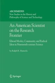 Front cover of An American Scientist on the Research Frontier by Ralph R. Hamerla