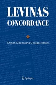 Cover of Levinas concordance by Cristian Ciocan