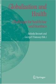 Front cover of Globalization and Health by Belinda Bennett