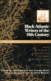 Front cover of Black Atlantic writers of the eighteenth century by Adam Potkay