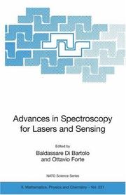 Front cover of Advances in spectroscopy for lasers and sensing by Baldassare Di Bartolo