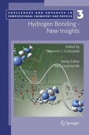 Front cover of Hydrogen bonding - new insights (Challenges and Advances in Computational Chemistry and Physics) by Slawomir J. Grabowski
