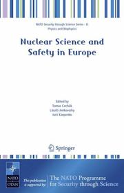 Front cover of Nuclear science and safety in Europe by NATO Advanced Research Workshop on Nuclear Science and Safety in Europe (2005 Yalta, Ukraine)