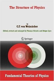 Cover of The Structure of Physics (Fundamental Theories of Physics) by Carl Friedrich Von Weizsäcker