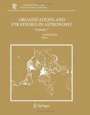 Front cover of Organizations and Strategies in Astronomy by Andre Heck