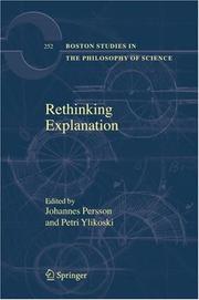 Cover of Rethinking explanation by Johannes Persson