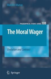 Cover of The Moral Wager by Malcolm Murray