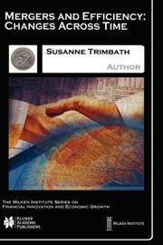Cover of Mergers and Efficiency by Susanne Trimbath