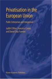 Front cover of Privatisation in the European Union by Judith Clifton