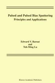 Cover of Pulsed and pulsed bias sputtering by Edward V. Barnat