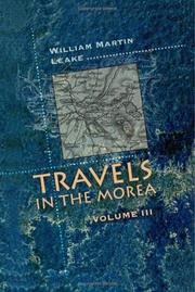 Cover of Travels in the Morea by William Martin Leake