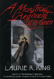Front cover of A Monstrous Regiment of Women by Laurie R. King