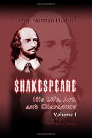 Cover of Shakespeare by Henry Norman Hudson