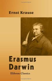 Cover of Erasmus Darwin by Ernst Krause