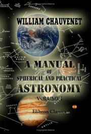 Front cover of A Manual of Spherical and Practical Astronomy by William Chauvenet