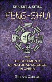 Cover of Feng-shui by Ernest John Eitel
