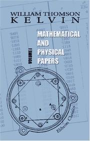 Cover of Mathematical and Physical papers by William Thomson Kelvin