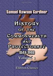 Front cover of History of the Commonwealth and Protectorate, 1649-1660 by Gardiner, Samuel Rawson