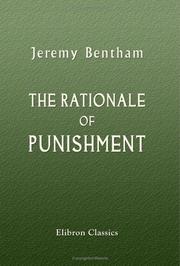 Front cover of The Rationale of Punishment by Jeremy Bentham