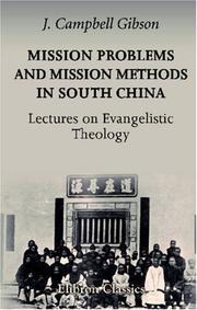 Front cover of Mission problems and mission methods in South China by John Campbell Gibson