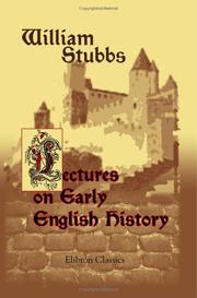 Cover of Lectures on early English history by William Stubbs