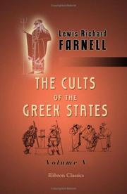 Cover of The Cults of the Greek States by Lewis Richard Farnell