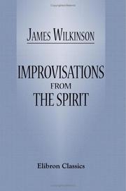 Cover of Improvisations from the Spirit by James John Garth Wilkinson