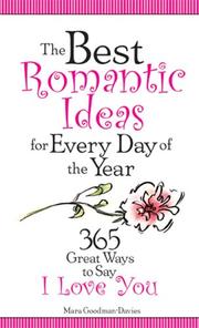 Cover of The best romantic ideas by Mara Goodman-Davies