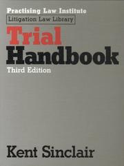Cover of Trial handbook by Kent Sinclair
