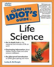 Front cover of The complete idiot's guide to life science by Lesley A. DuTemple