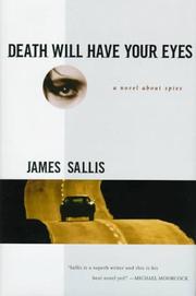 Front cover of Death will have your eyes by James Sallis