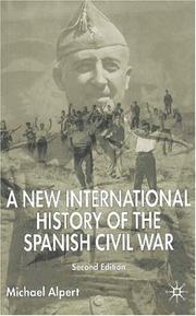 Front cover of A New International History of the Spanish Civil War by Michael Alpert