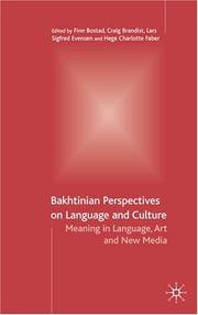 Front cover of Bakhtinian perspectives on language and culture by Craig Brandist