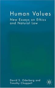 Cover of Human values by T. D. J. Chappell