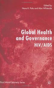 Front cover of Global health and governance by Nana Poku